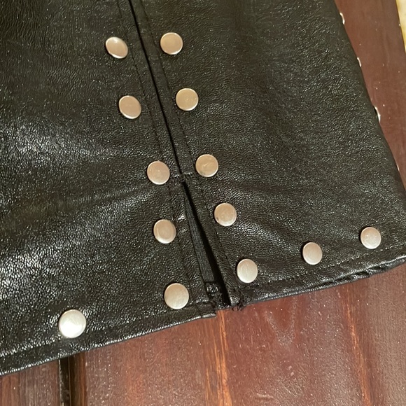 Faux Leather Skirt - Picture 2 of 4